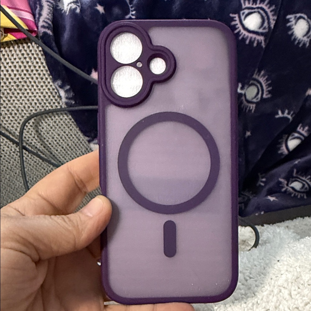 Purple iPhone 16 Case with MagSafe Compatibility